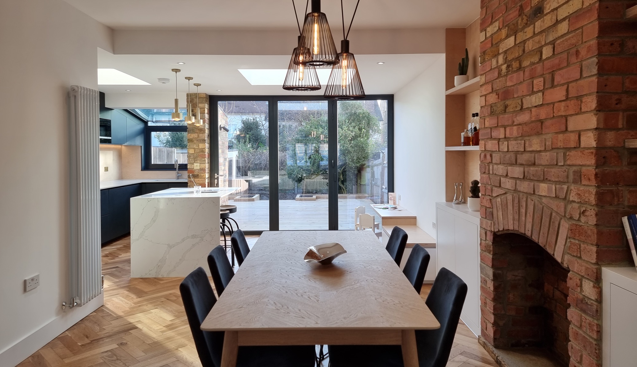 open-plan kitchen